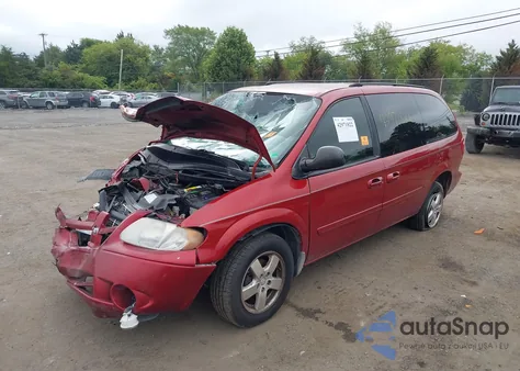 2007 Dodge Grand Caravan Sxt из США, поврежденный, VIN 2D4GP44L27R297541